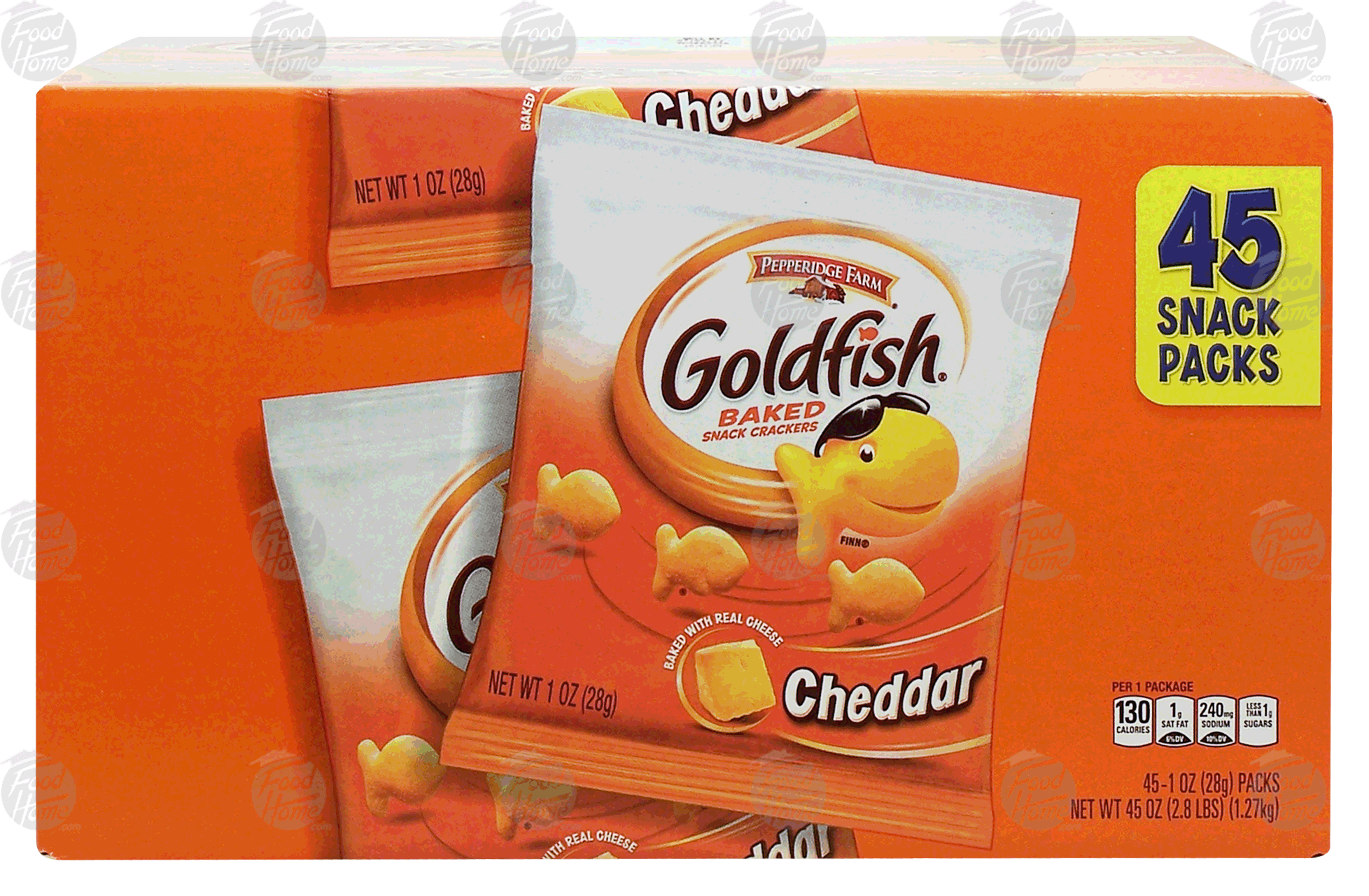 Pepperidge Farm Goldfish baked cheddar snack crackers, 1-oz. packages Full-Size Picture